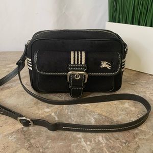 Burberry blue label canvas/leather camera bag